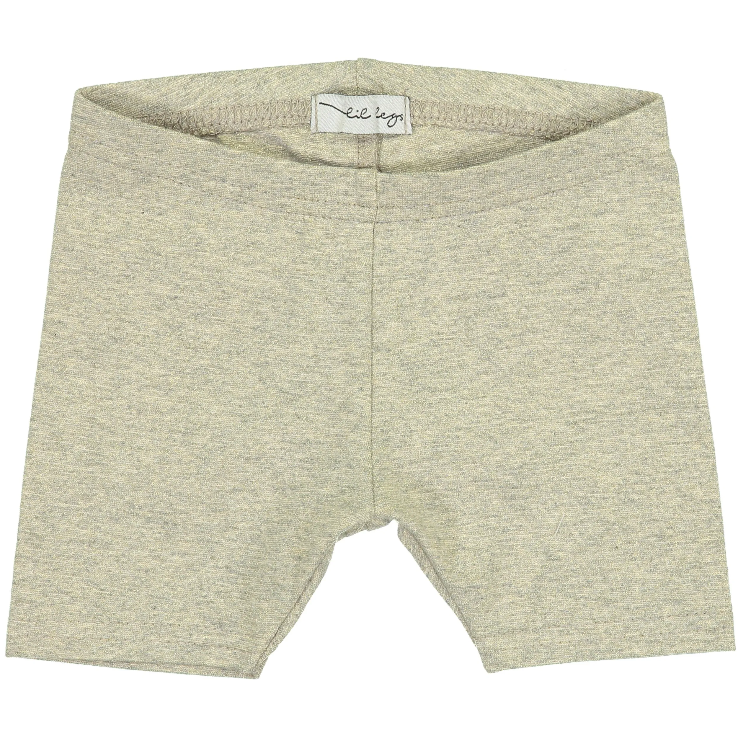 Lil Leggs Light Gold Metallic Basic Short Leggings