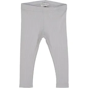 Lil Leggs Light Gray Ribbed Leggings