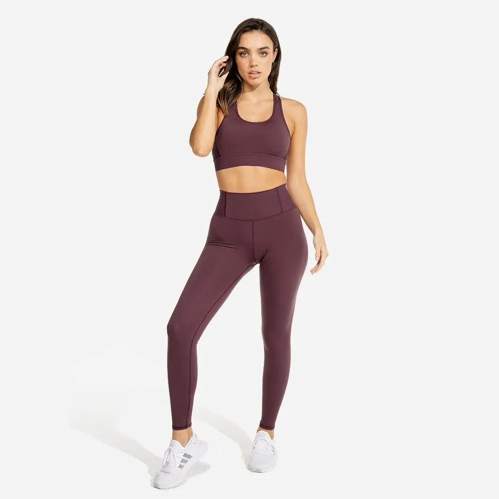 Limitless Plush Leggings - Mulberry