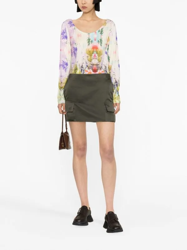 Mars Jersey Top - Kaleidoscope Pink