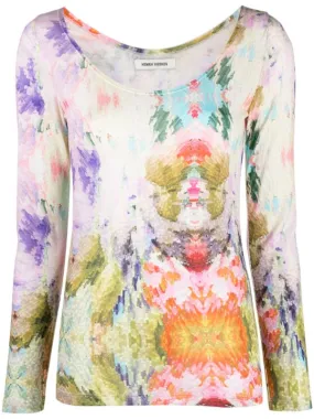 Mars Jersey Top - Kaleidoscope Pink