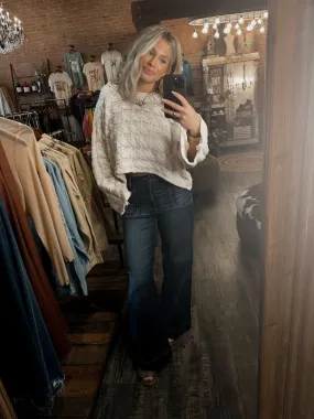 Marshmallow Crop Sweater