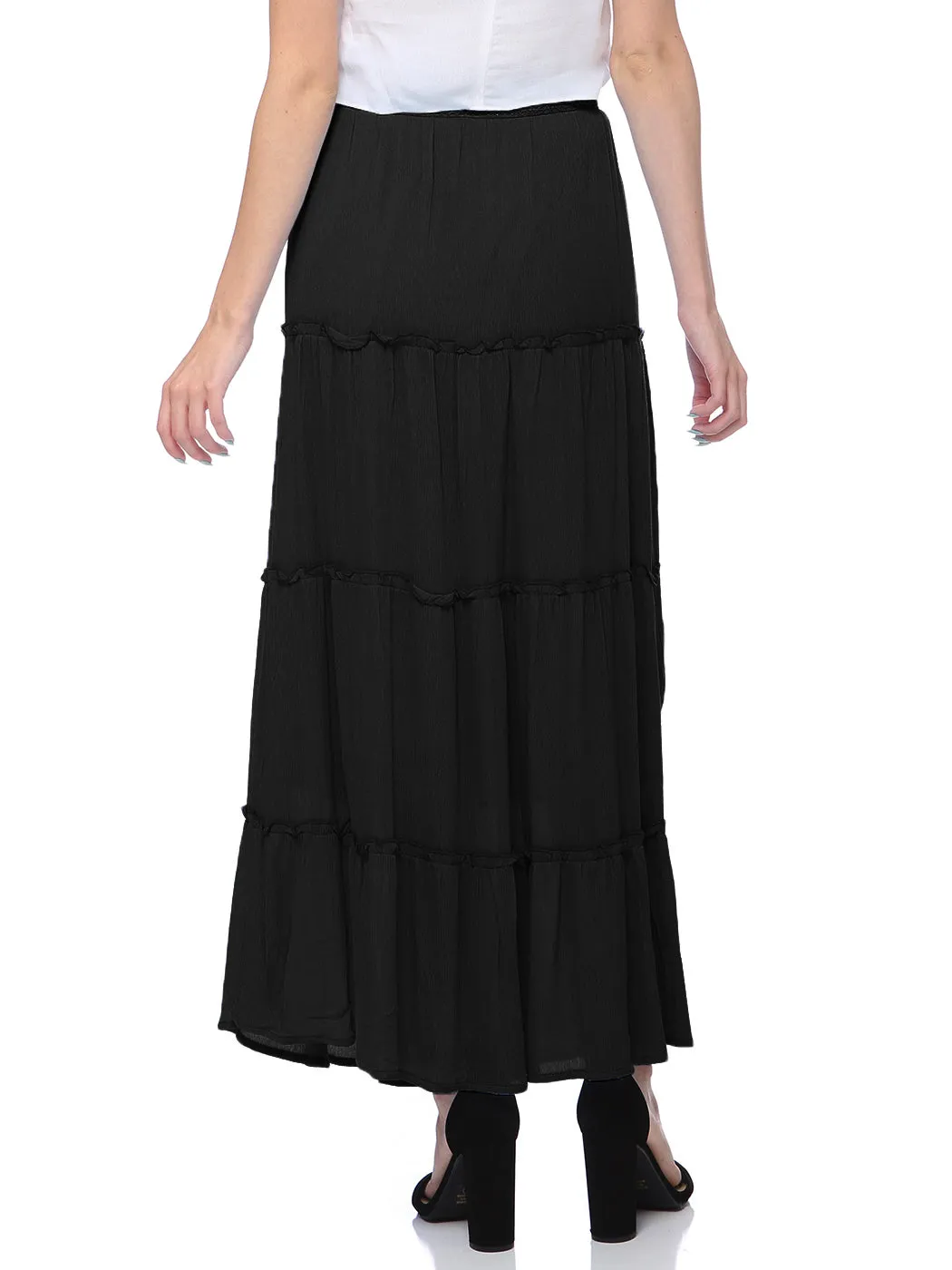 Maxi Bohemian Layered Skirt by Anna-Kaci