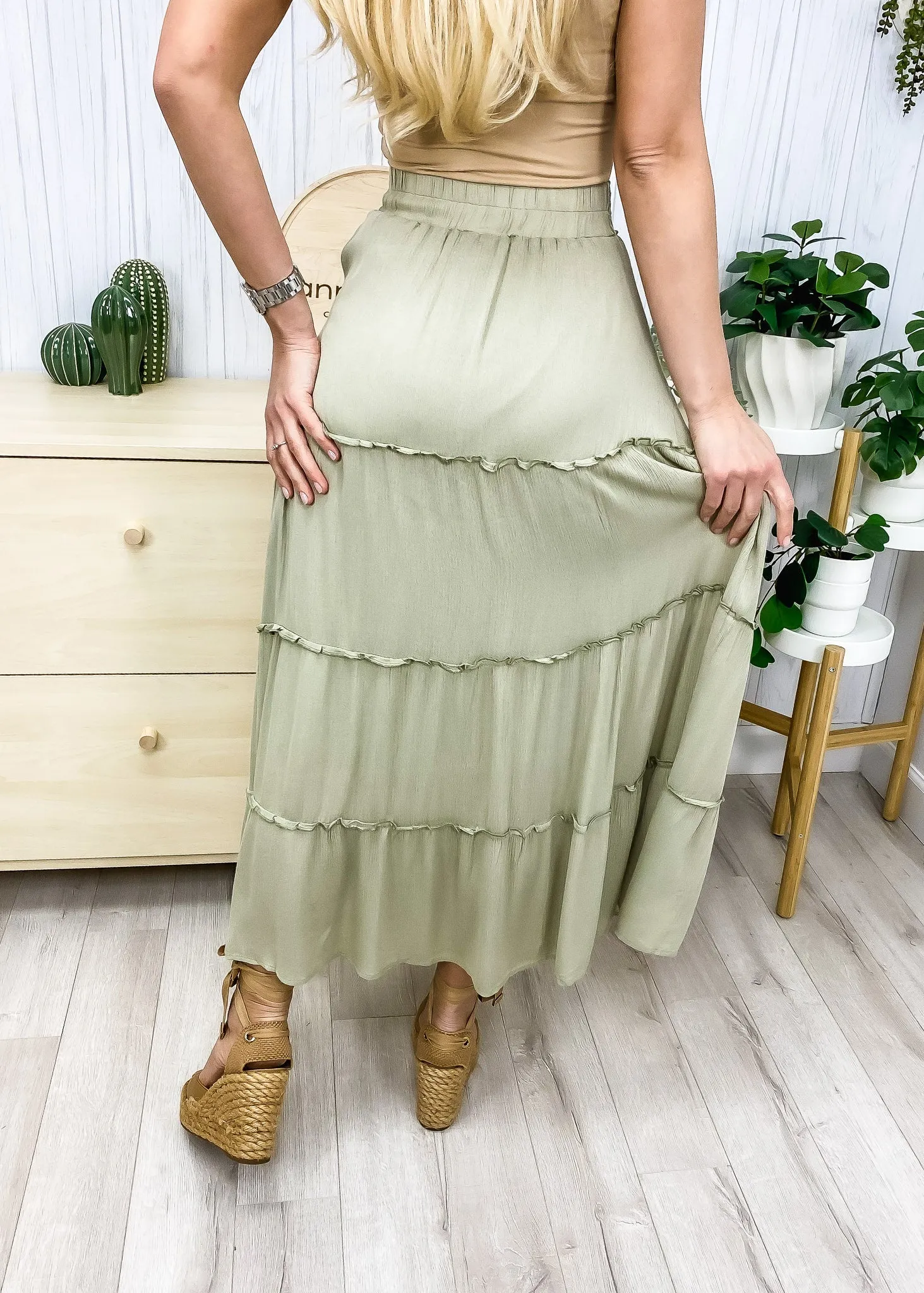 Maxi Bohemian Layered Skirt by Anna-Kaci