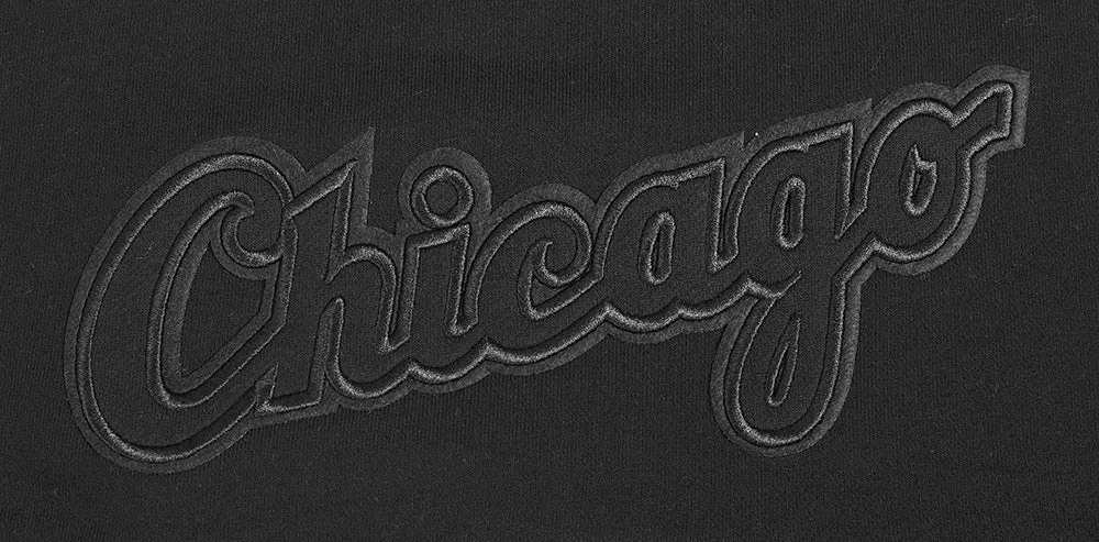 MLB CHICAGO WHITE SOX NEUTRAL WOMEN'S CROPPED PO HOODIE (BLACK)