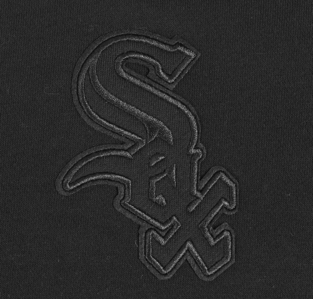 MLB CHICAGO WHITE SOX NEUTRAL WOMEN'S CROPPED PO HOODIE (BLACK)