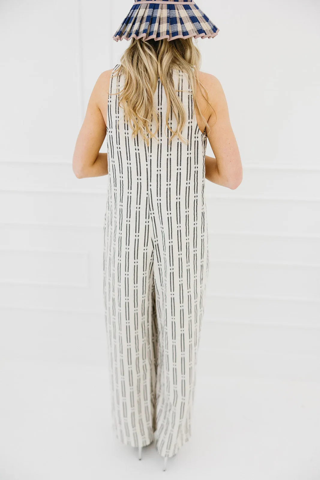 On A Roll Jumpsuit - Ivory/Black
