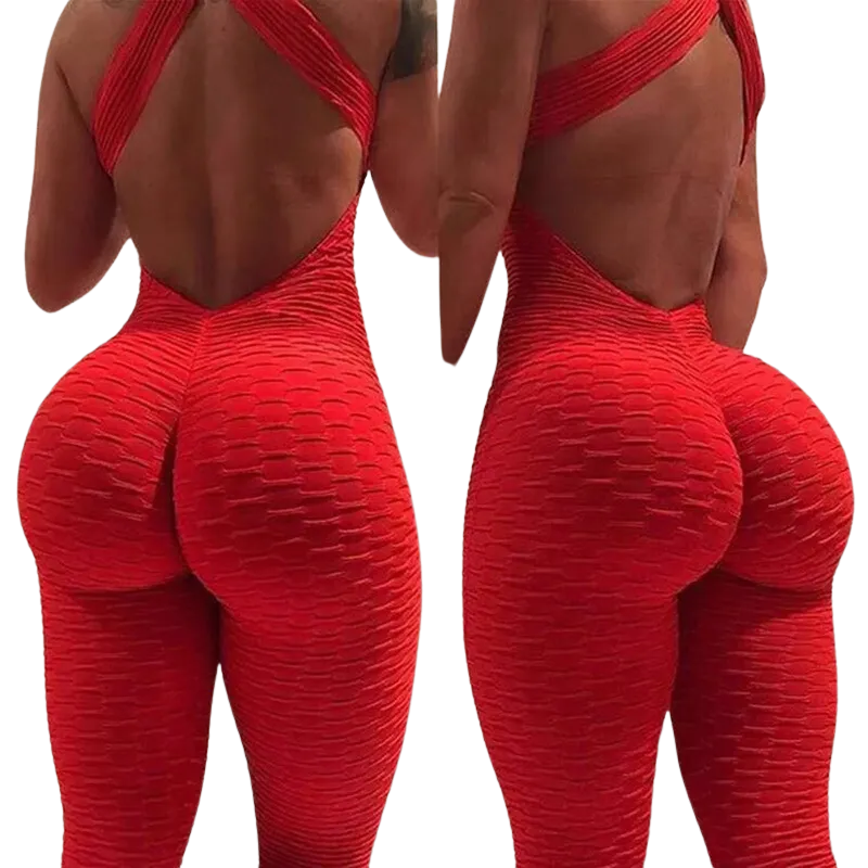 One Piece Sport Clothing Backless Sport Suit Workout Jumpsuit