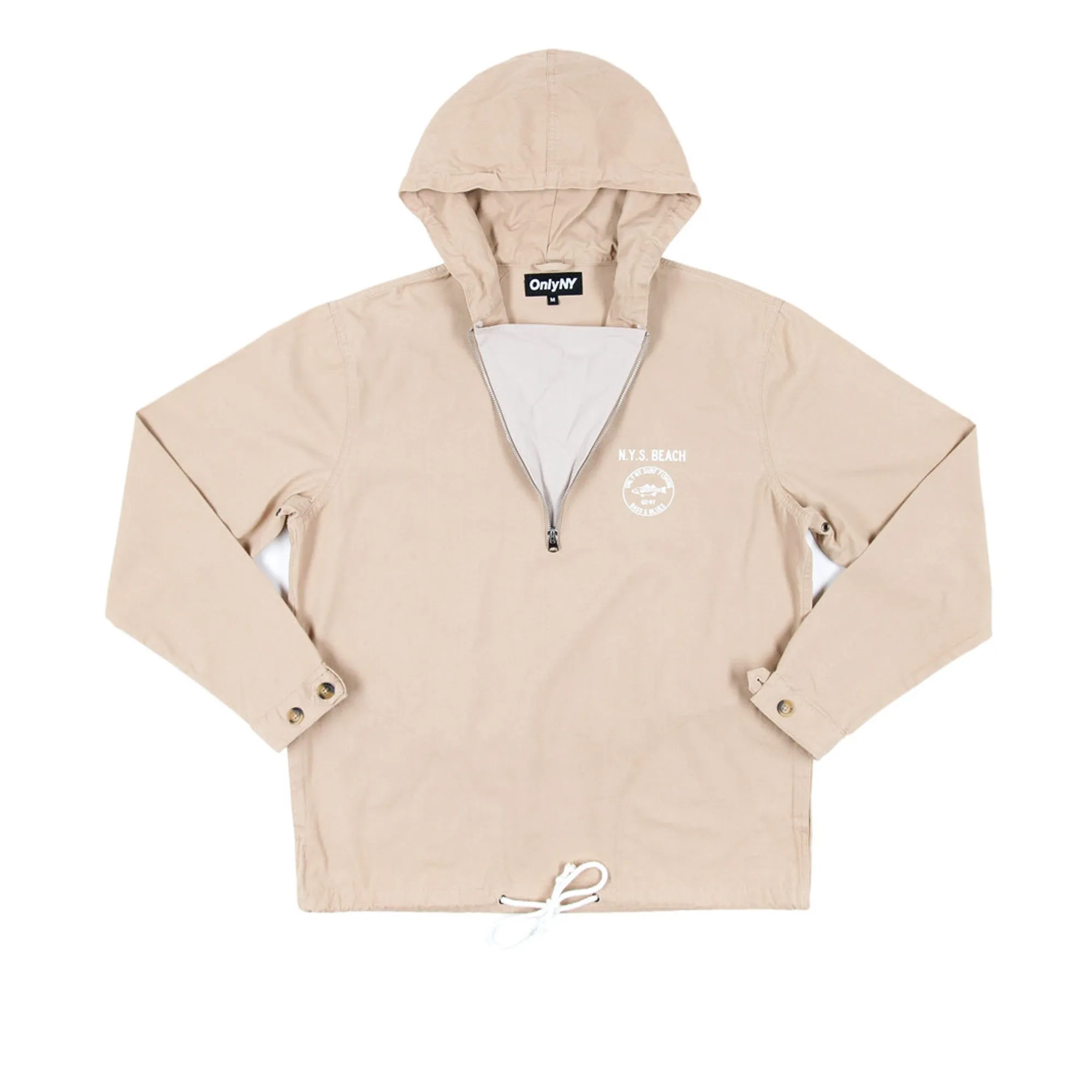 Only NY Men's Dunes Cotton Pullover- Khaki