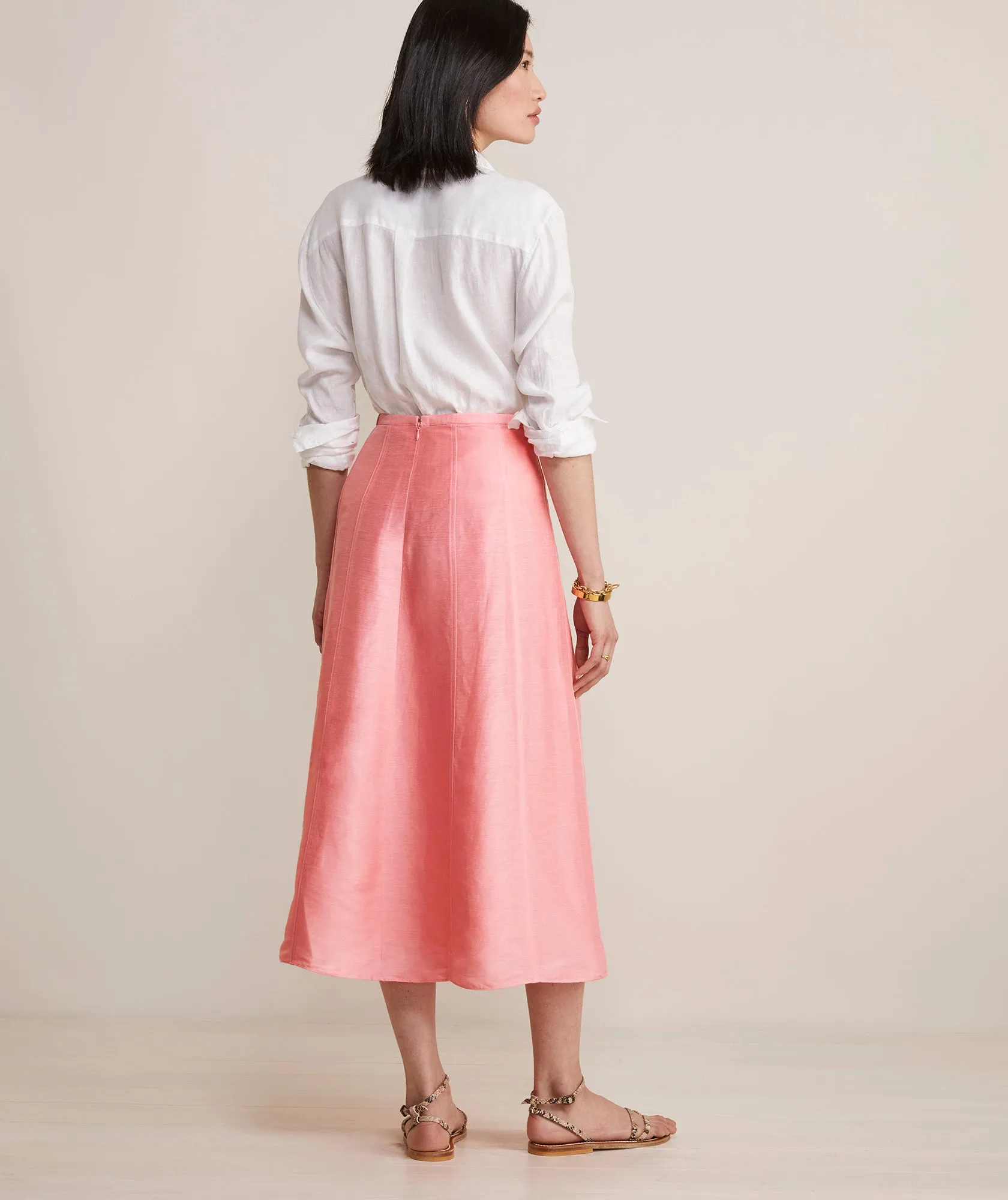 Paneled Midi Skirt