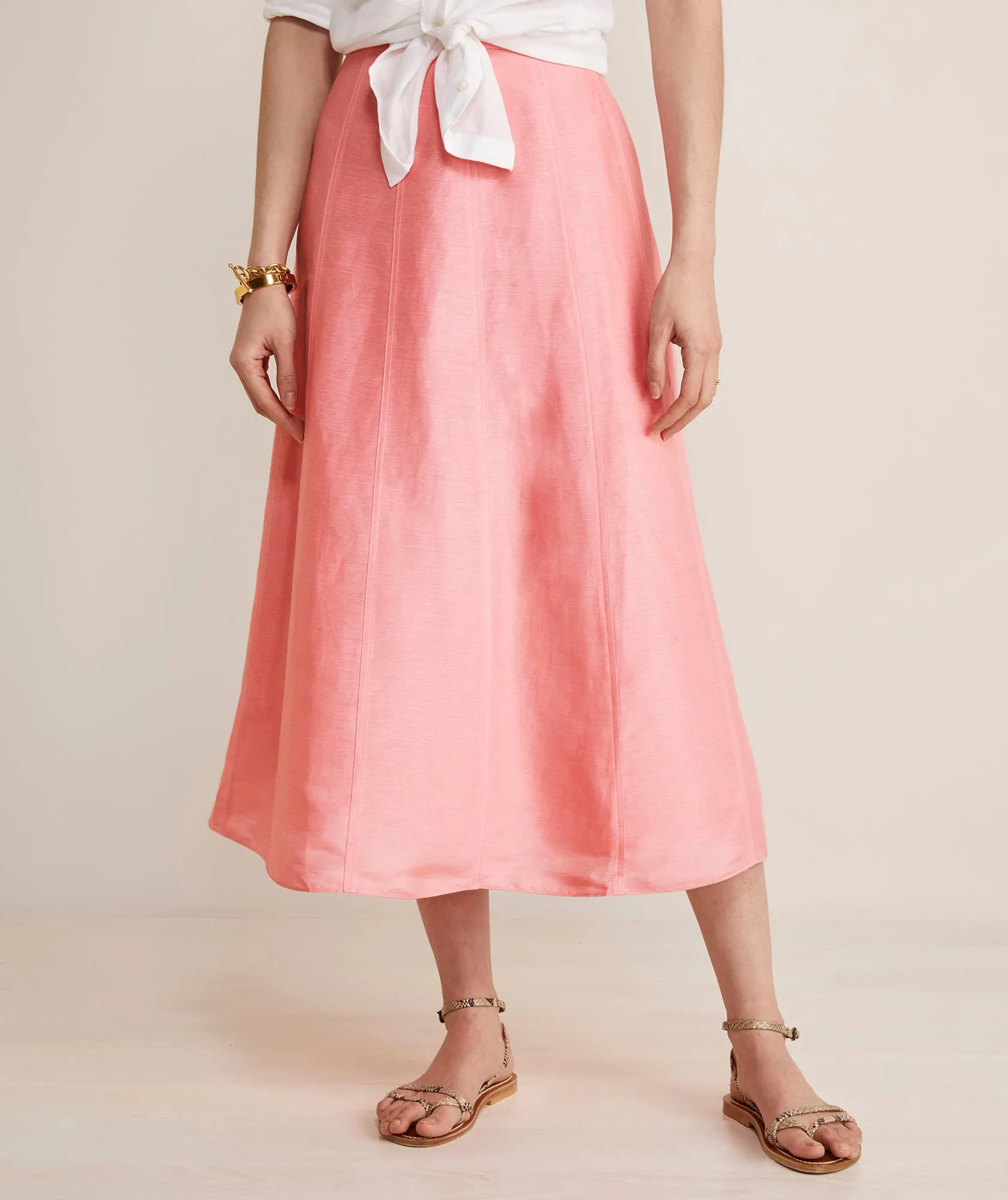 Paneled Midi Skirt