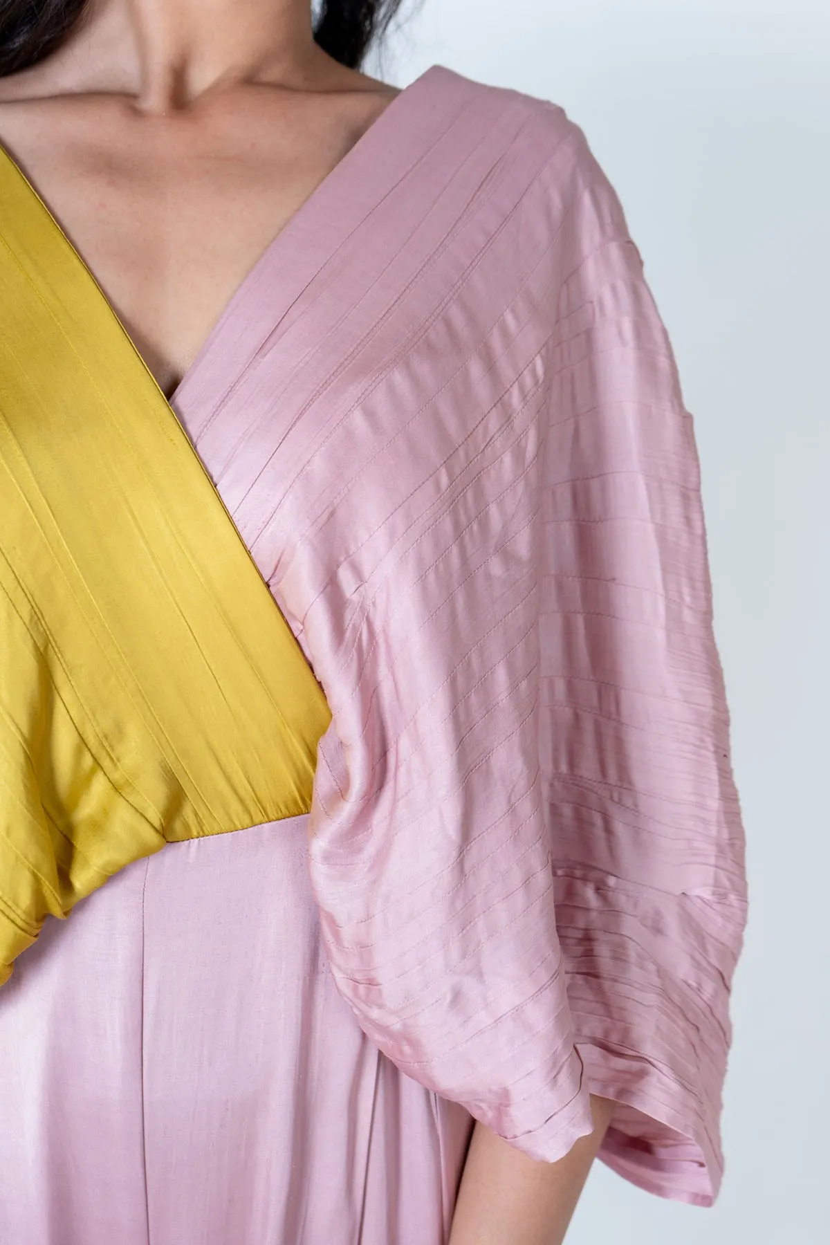 Pink Colorblocked Jumpsuit