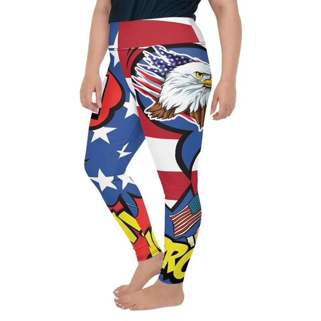 Proud American Pop Art Plus Size Leggings
