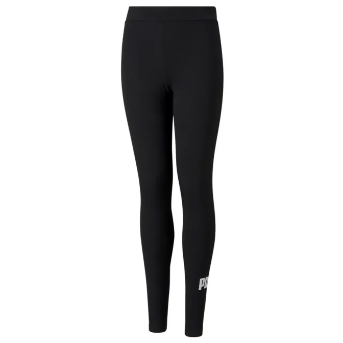 Puma pantalone sportivo da bambina e ragazza Logo Leggings 587035 01 nero