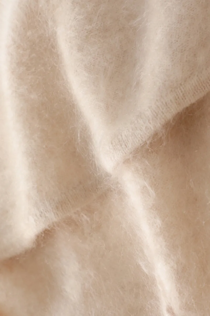 Pure Brushed Cashmere Hoodie Sweater