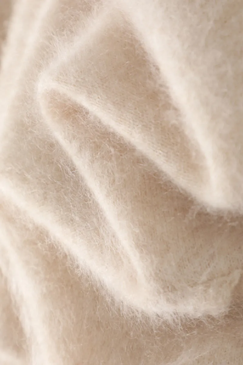 Pure Brushed Cashmere Hoodie Sweater