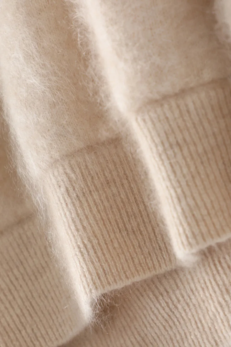Pure Brushed Cashmere Hoodie Sweater