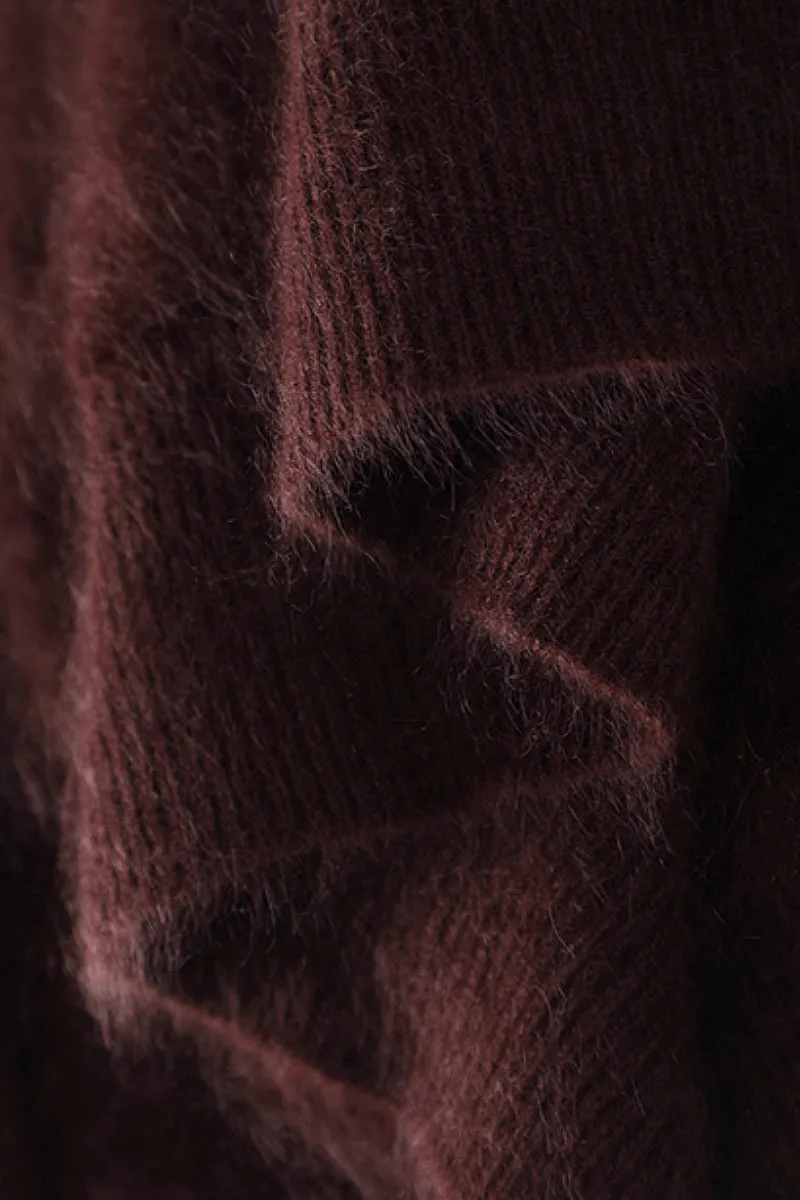 Pure Brushed Cashmere Hoodie Sweater