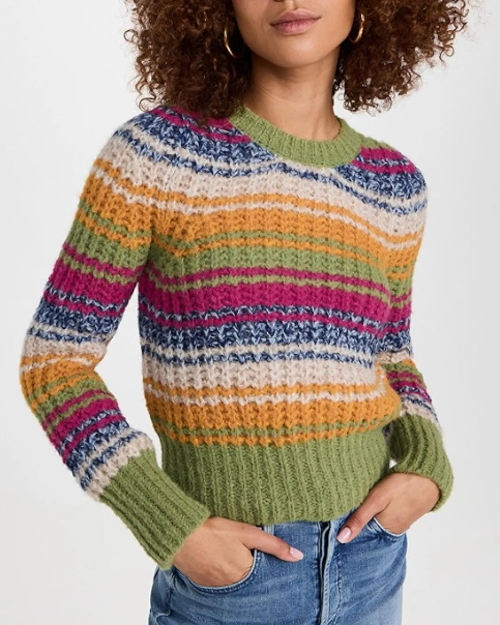 "Inset Puff Sleeve" Sweater