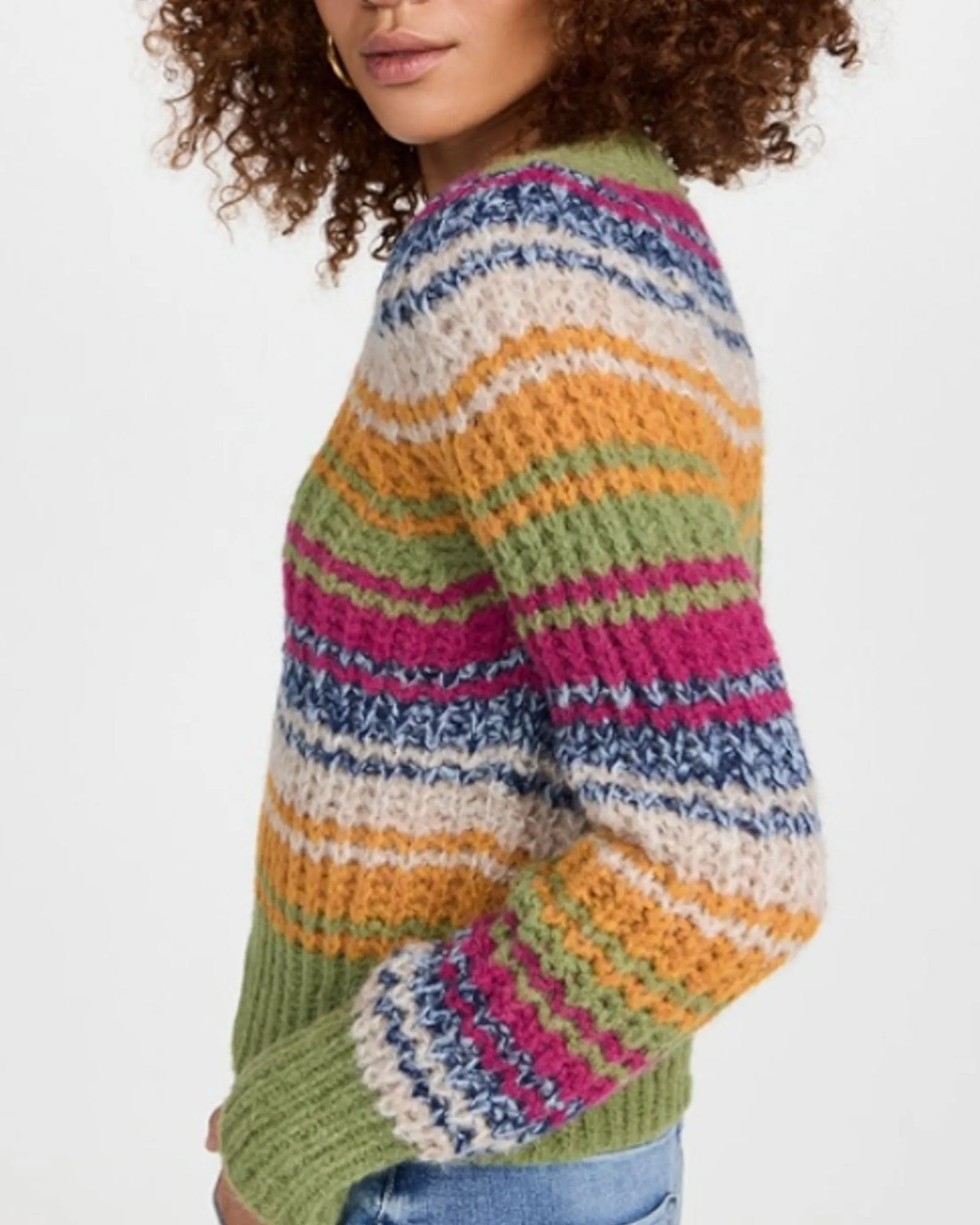 "Inset Puff Sleeve" Sweater