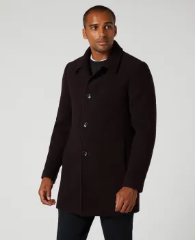 Remus Uomo Rowan Tailored Coat - Dark Red