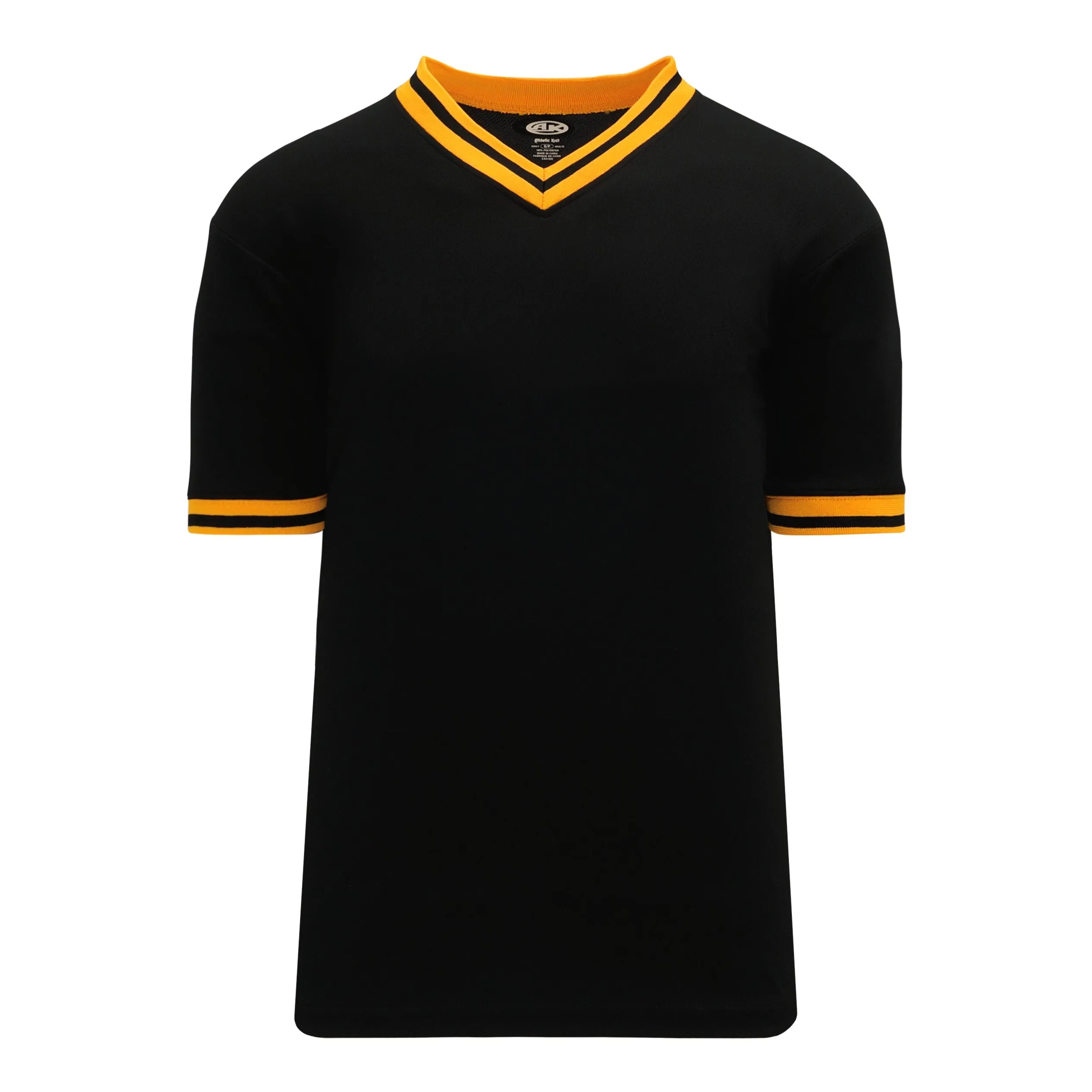 Retro V-Neck Dry Flex Pullover Black-Gold Jersey