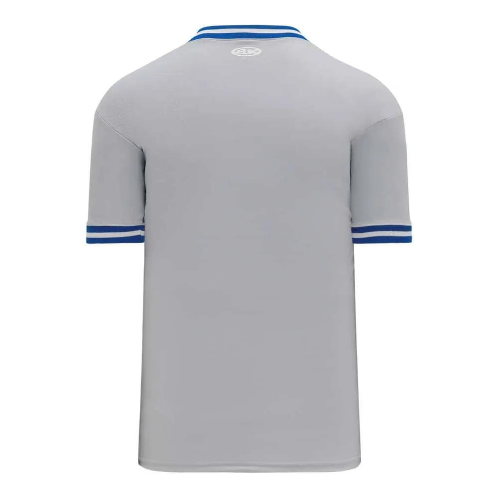 Retro V-Neck Dry Flex Pullover Grey-Royal Jersey