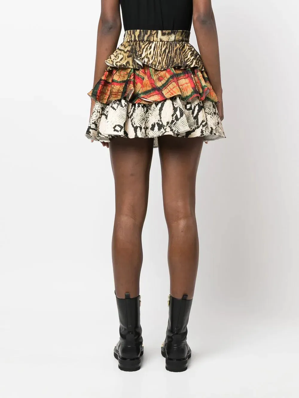 ROBERTO CAVALLI - layered short skirt