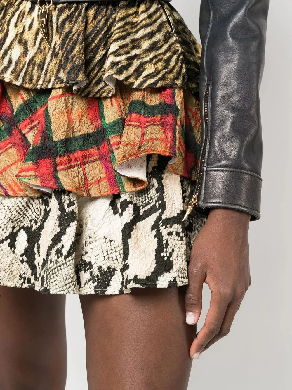 ROBERTO CAVALLI - layered short skirt