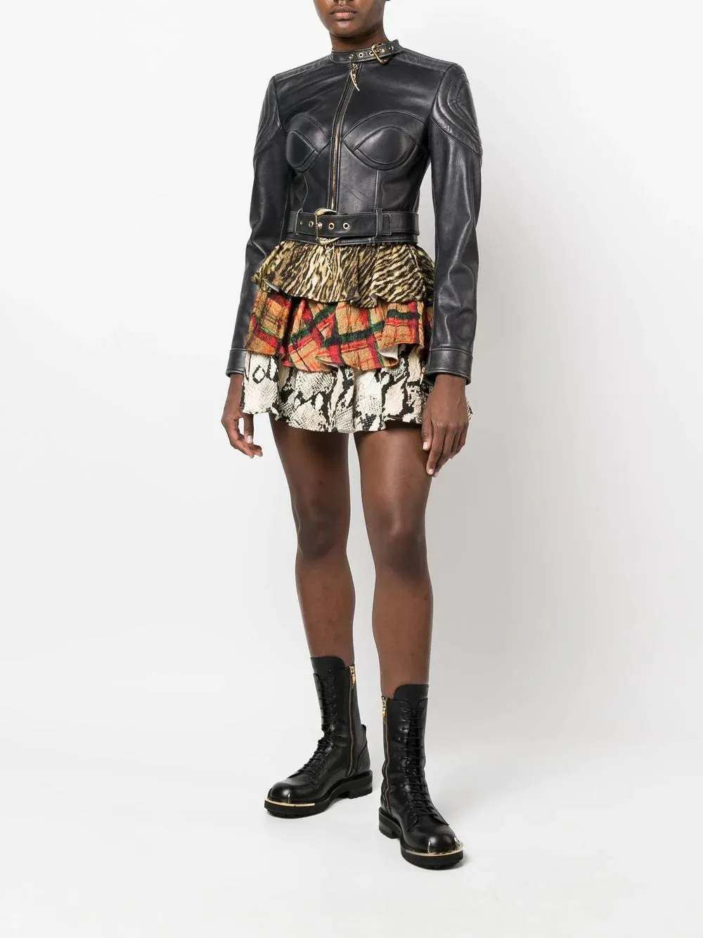 ROBERTO CAVALLI - layered short skirt