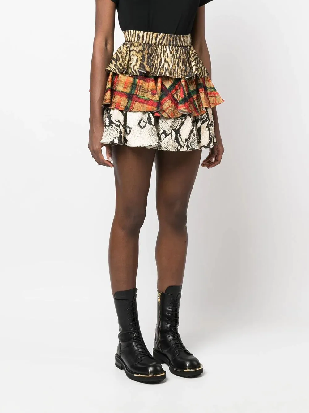ROBERTO CAVALLI - layered short skirt