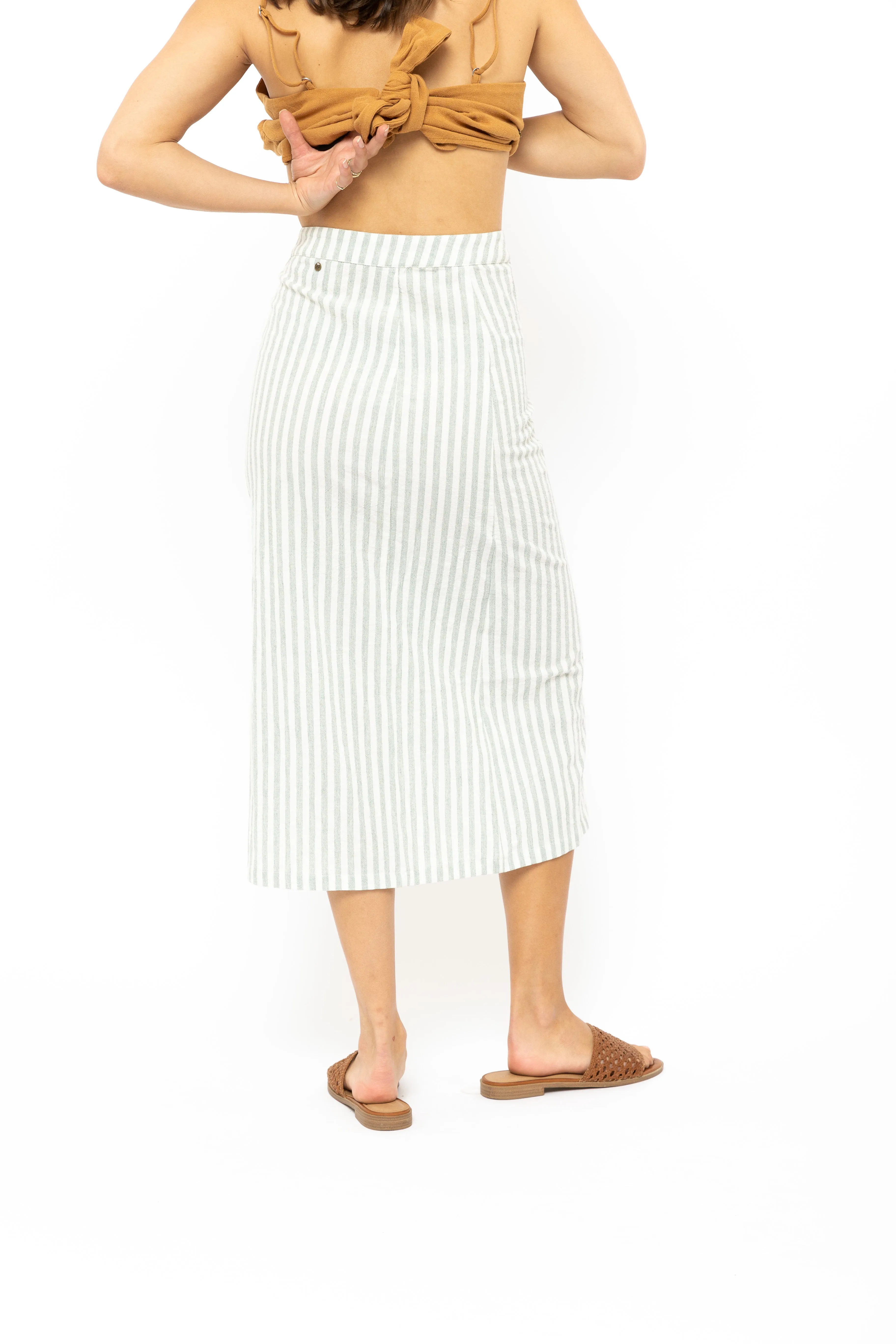 Rusty Coastal Midi Skirt