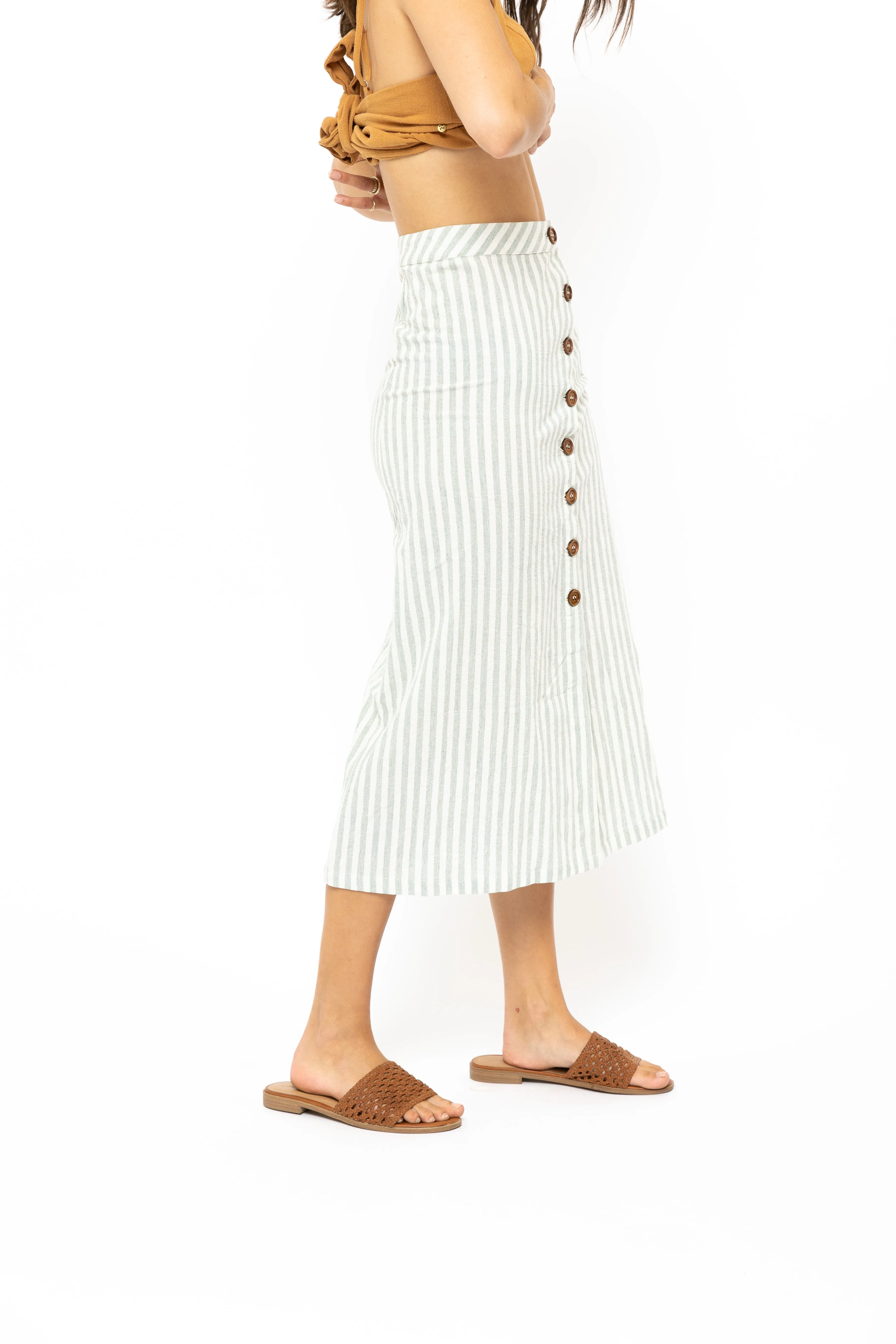 Rusty Coastal Midi Skirt