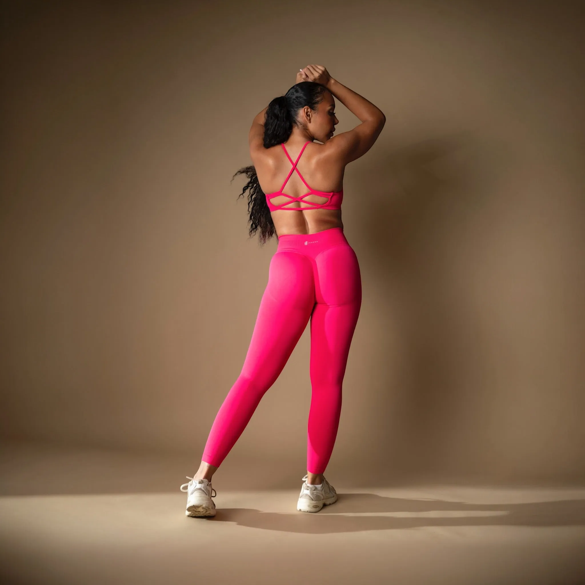 Seamless Scrunch Legging raspberry red