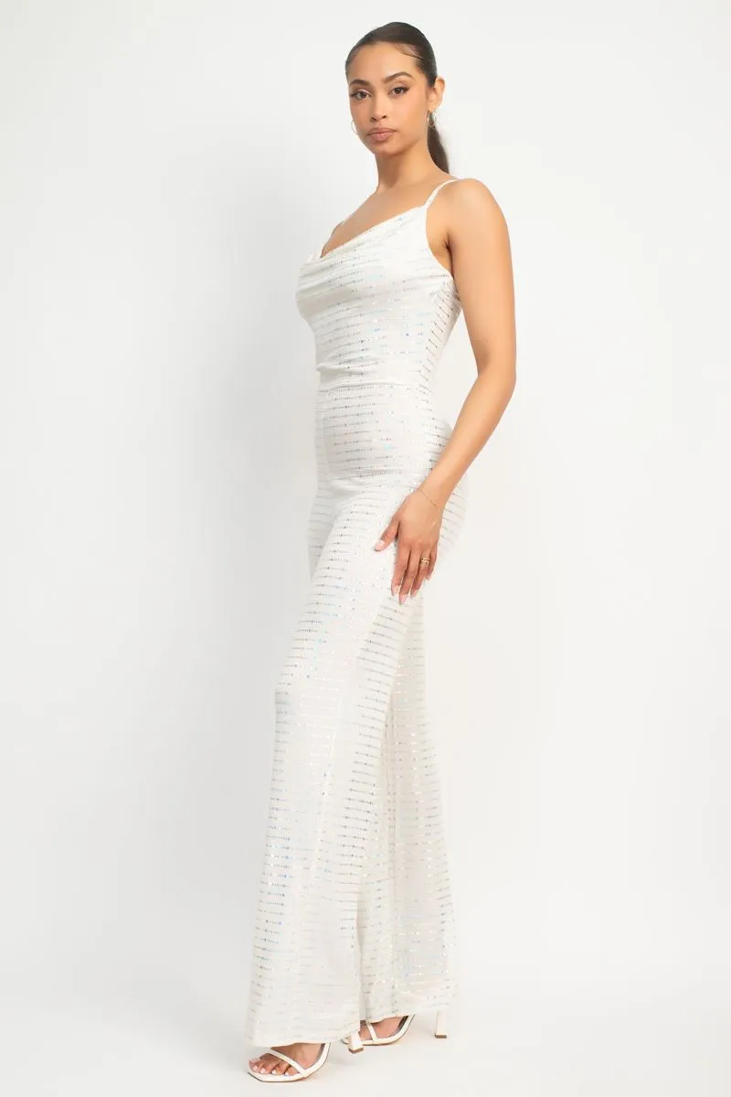 Shine the Night Away Jumpsuit- White