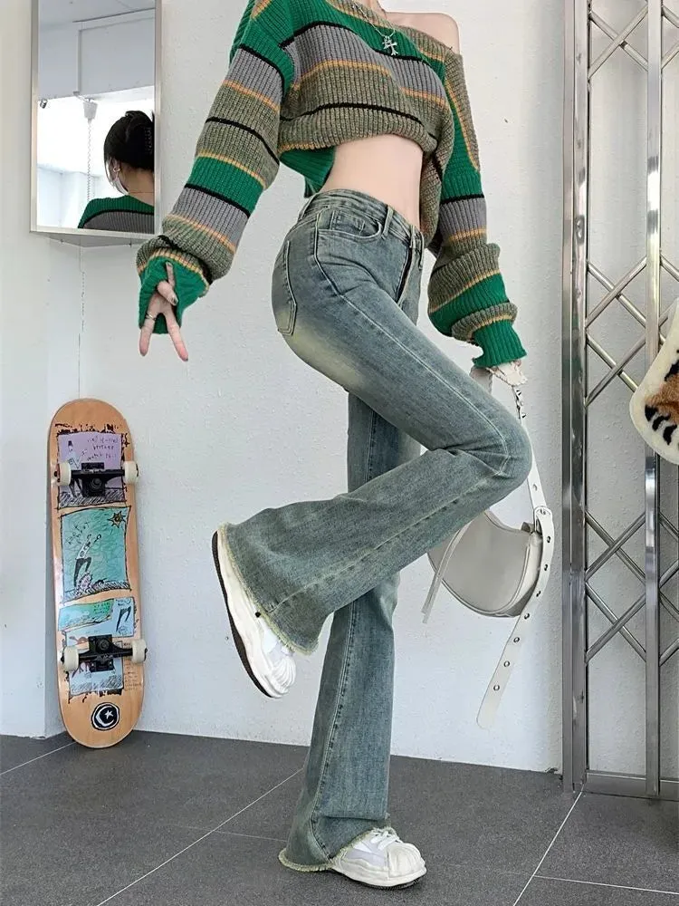 Skinny Vintage Wash High Waist Jeans