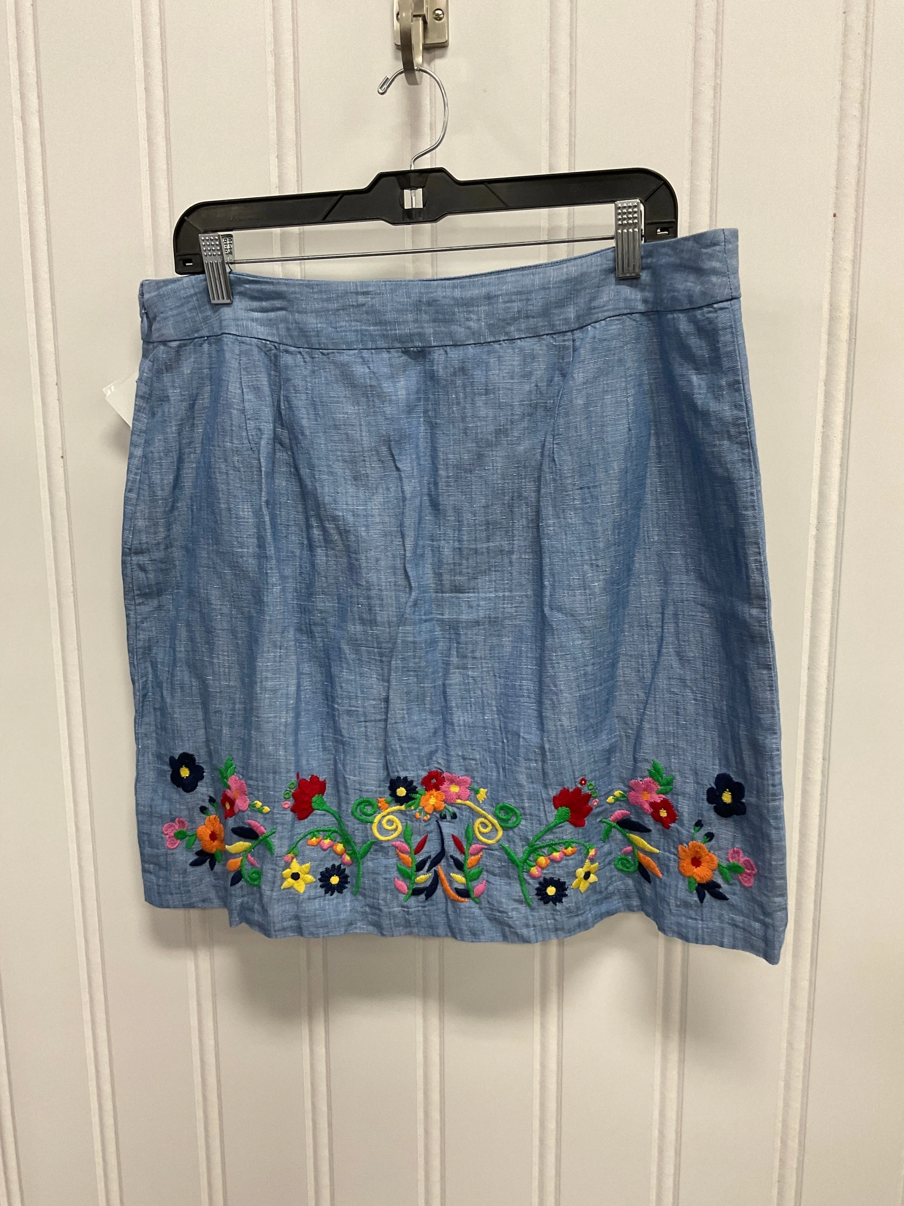 Skirt Midi By Talbots In Blue, Size:14P
