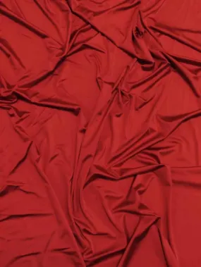 Solid Stretch Spandex Costume Nylon Fabric / Dark Red / Sold By The Yard