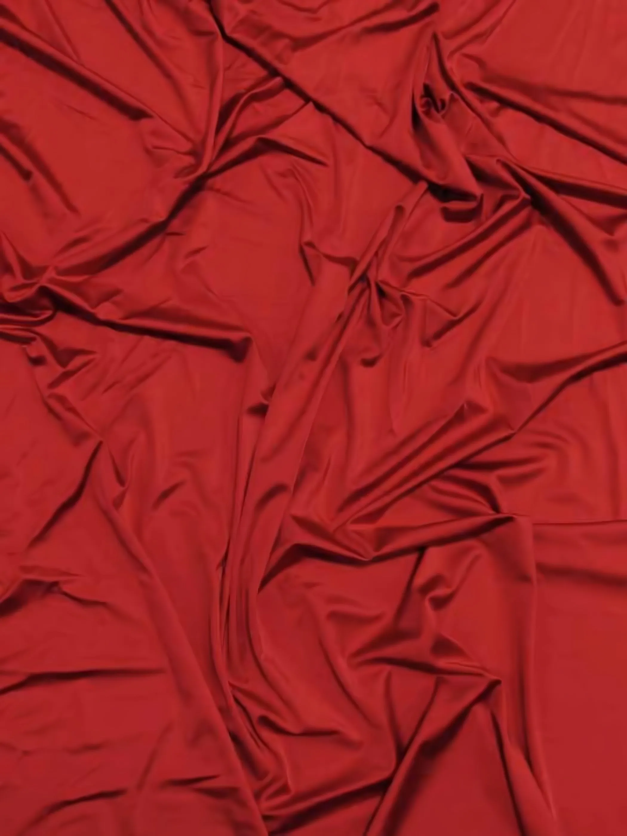 Solid Stretch Spandex Costume Nylon Fabric / Dark Red / Sold By The Yard