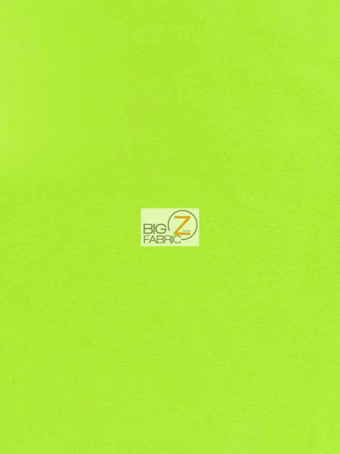 Solid Stretch Spandex Costume Nylon Fabric / Neon Green By The Yard