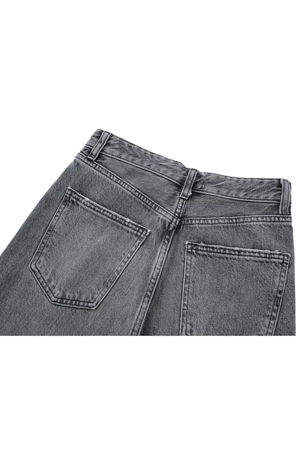 ‘Sophie ’Single-Button High-Waist Jeans （4 Color)