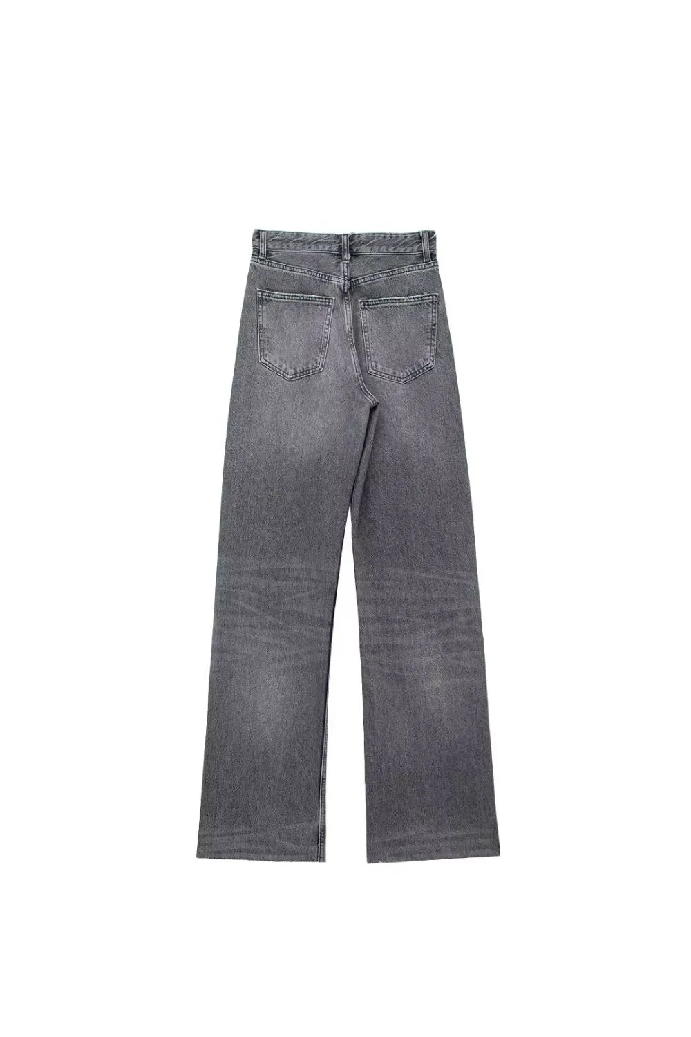 ‘Sophie ’Single-Button High-Waist Jeans （4 Color)