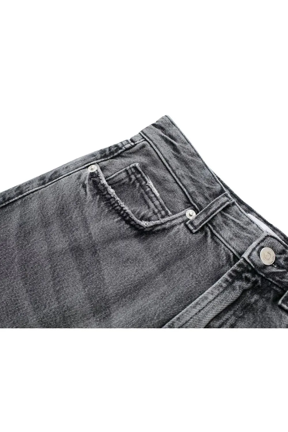 ‘Sophie ’Single-Button High-Waist Jeans （4 Color)