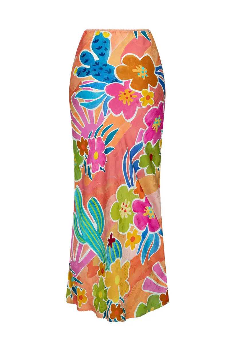 Spell - Margi Hour Bias Skirt - Paloma