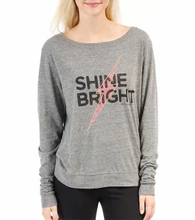 Spiritual Gangster Shine Bright Vinyasa Tri Grey Pullover