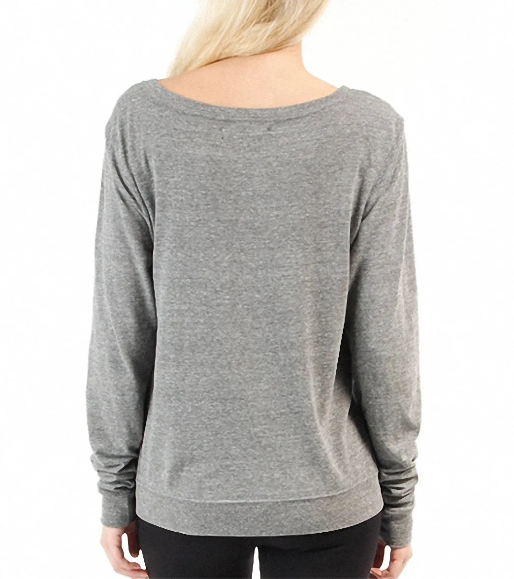 Spiritual Gangster Shine Bright Vinyasa Tri Grey Pullover