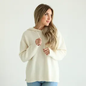 Sweater Hooded Top
