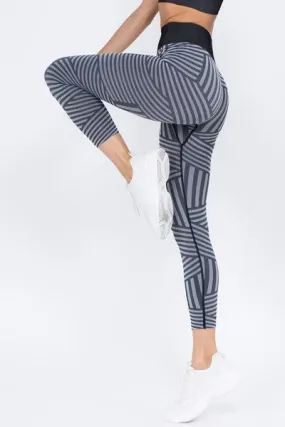 Tara Active Striped Seamless Leggings