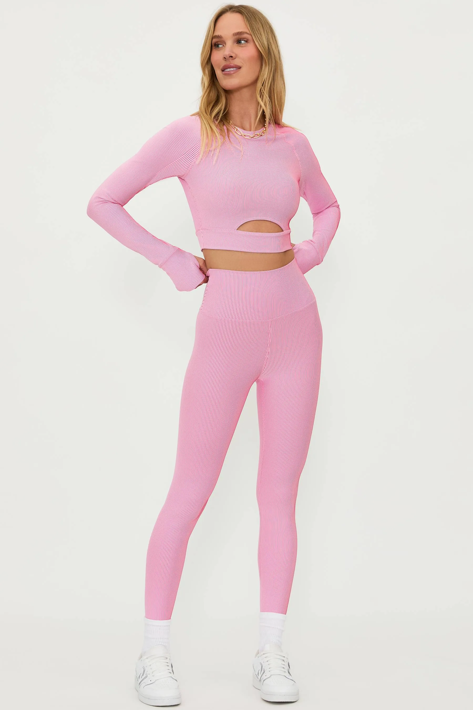 Tayler Legging Candy Cane Two Tone Rib