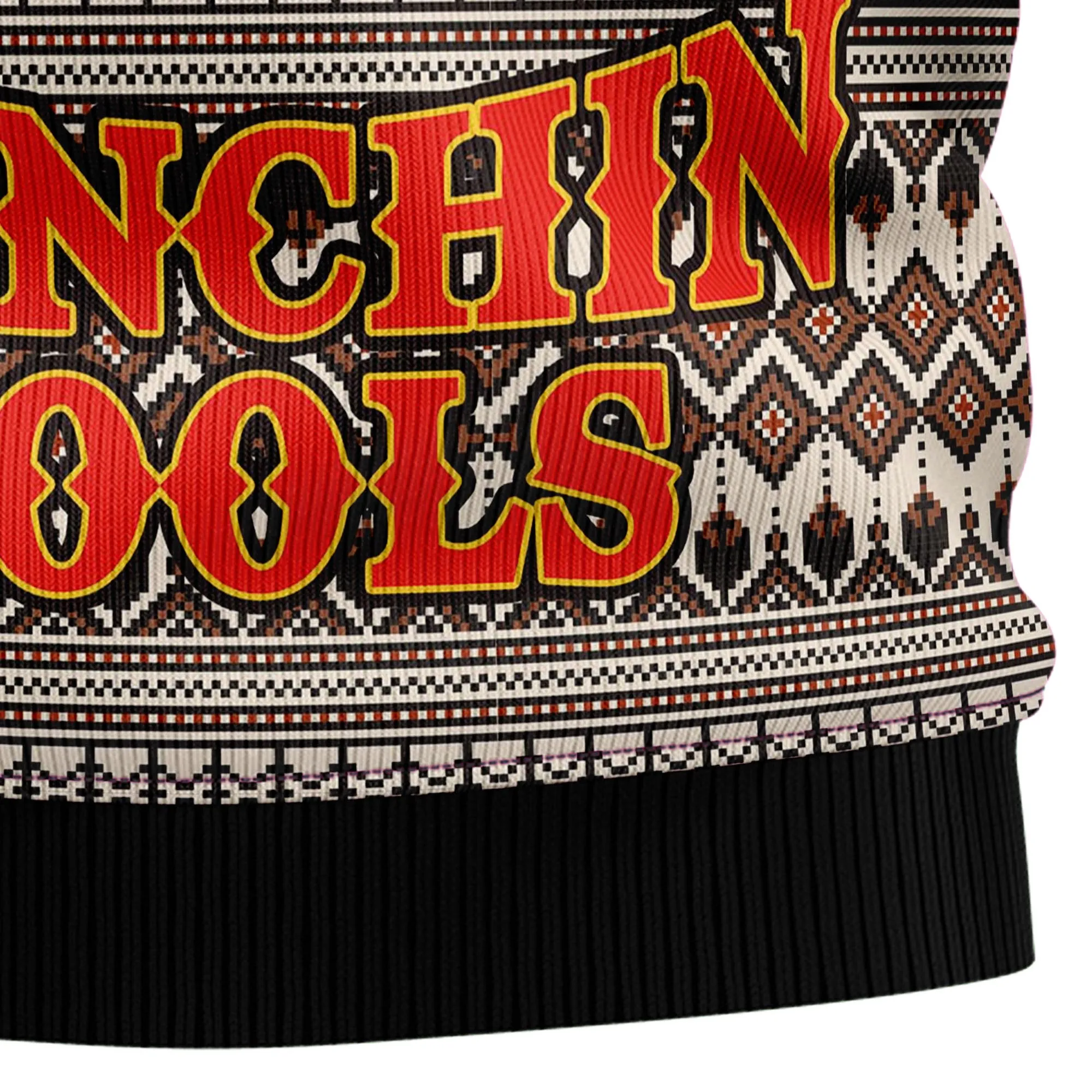 Ugly Sweater JulesRoche All-Over Print Cotton Blend Christmas